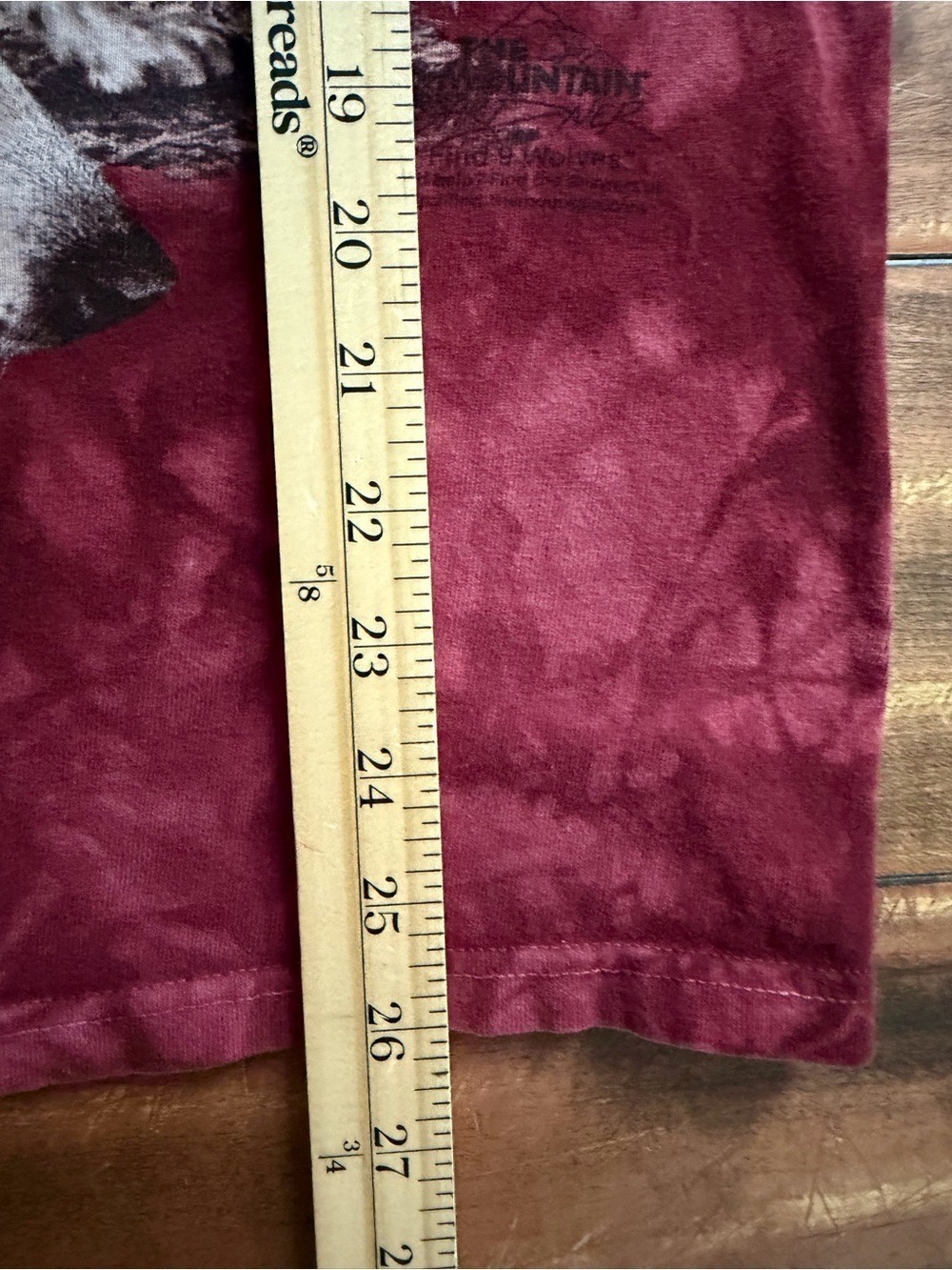 Y2K Wolf Graphic Tie Dye Tee The Mountain Naturecore Oversized - Picture 7 of 7